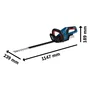 Bosch Professional Cortasetos inalámbrico GHE 18V-60, 18V, corte 20mm, con Batería GBA 4.0Ah y cargador - BOS4053423840759