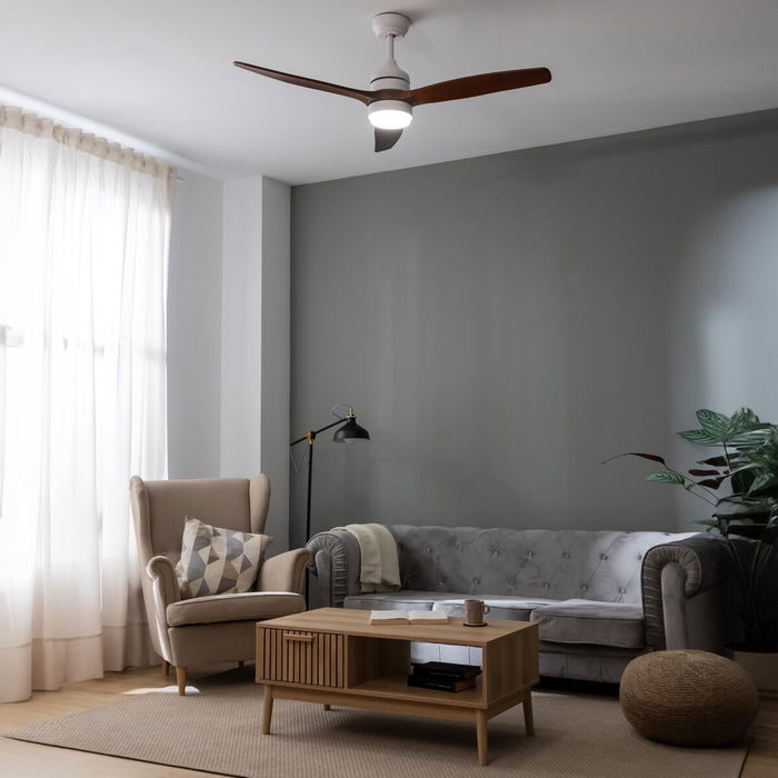 Ventilador de Techo con Luz Cecotec EnergySilence Aero 5230 18 W 40 W Blanco Negro Madera (3000-6500 K) Ventilador de Techo con Luz Cecotec EnergySilence Aero 5230 18 W 40 W Blanco Negro Madera (3000-6500 K)