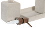 DKD Home Decor Set de Baño de 3 Piezas en Resina y ABS, Crema