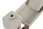 DKD Home Decor Set de Baño de 3 Piezas en Resina y ABS, Crema