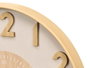 GIFTDECOR Reloj de Pared con Números en Relieve Efecto Madera 50cm