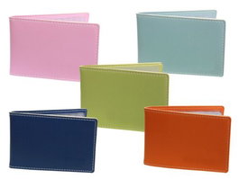 POESSA Tarjetero de 16 Fundas, Capacidad 32 Tarjetas, Colores Surtidos