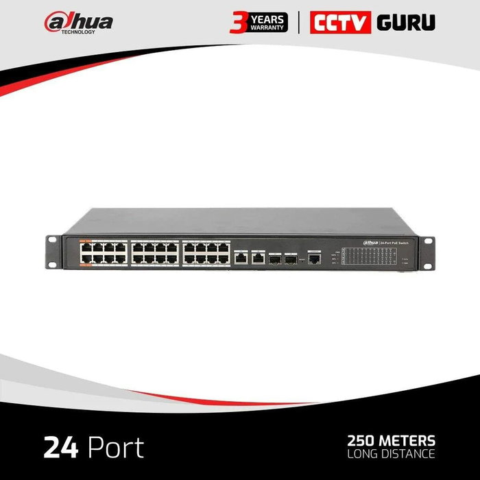 Dahua DH-PFS4226-24ET-360-V3 Switch L2 Hi-PoE 2.0 Gestionable de 26 Puertos Dahua DH-PFS4226-24ET-360-V3 Switch L2 Hi-PoE 2.0 Gestionable de 26 Puertos
