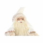 DKD Home Decor Figura de Trineo con Papá Noel Rosa y Gris
