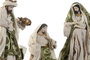 DKD Home Decor Set de Nacimiento de 9 Piezas Beige y Verde en Poliéster