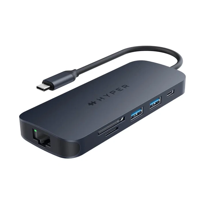 HYPER HD4004GL Hub USB 3.2 Gen 1 Type-C Azul, Gris HYPER HD4004GL Hub USB 3.2 Gen 1 Type-C Azul, Gris
