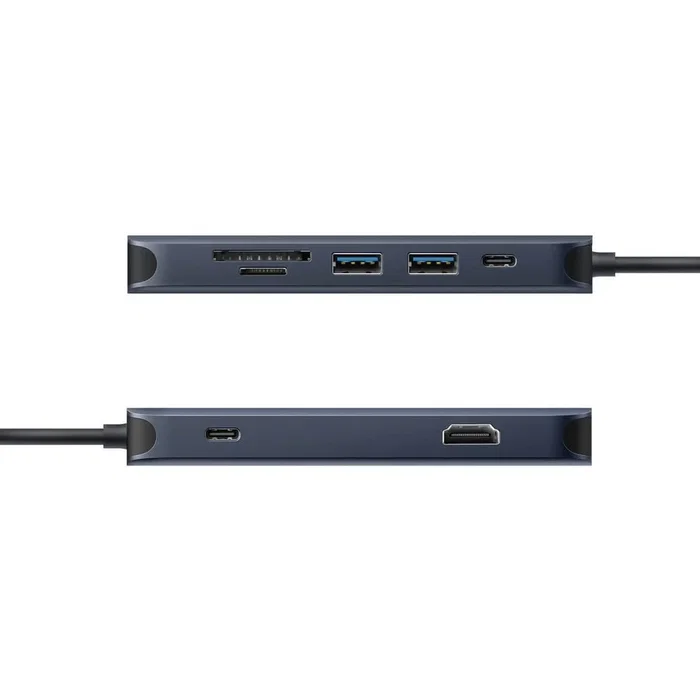 Targus HD4004GL Docking Station USB-C 8-en-1, 140W Power Delivery, 2x USB-C, 2x USB-A, HDMI 2.0 4K 60Hz, Ethernet Gigabit, Lector Tarjetas, Color Azul