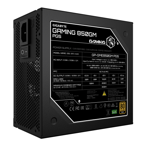 Gigabyte Gaming 850GM PG5 850W ATX Modular Gigabyte Gaming 850GM PG5 850W ATX Modular