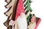 DKD Home Decor Figura Navidad Tradicional Rojo Verde Madera Gnomo 1.5 x 15 x 14 cm (12 Unidades)