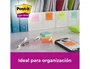 Post-it Bloc de notas adhesivas Super Sticky 76x76 mm, 90 hojas, pack de 5 colores surtidos