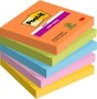 Post-it Bloc de notas adhesivas Super Sticky 76x76 mm, 90 hojas, pack de 5 colores surtidos