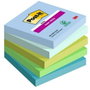 Post-it Bloc de notas adhesivas Super Sticky 76x76 mm, 90 hojas, pack de 5 colores surtidos