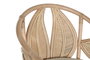 DKD Home Decor Silla de Ratán Natural con Detalles de Hoja