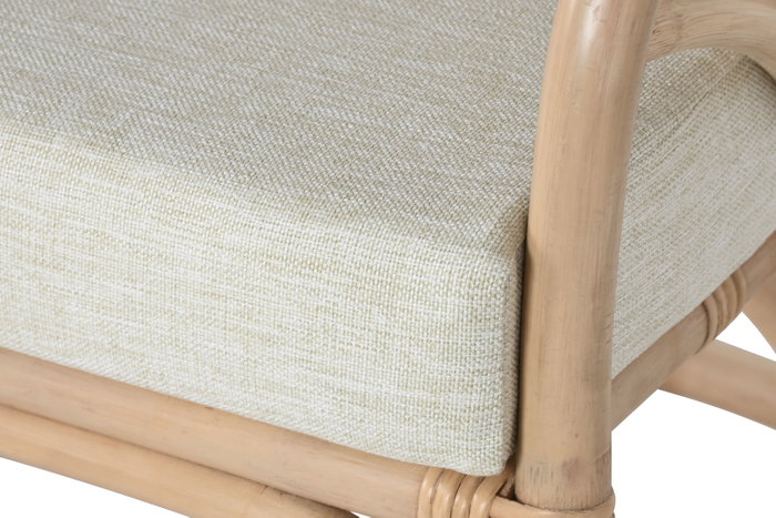 DKD Home Decor Silla de Ratán Natural con Detalles de Hoja DKD Home Decor Silla de Ratán Natural con Detalles de Hoja