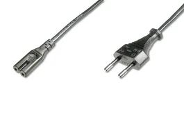 ASSMAN/DIGITUS Cable de Alimentación Europeo C7 M/F 1,8 m Negro
