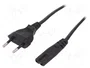 ASSMAN/DIGITUS Cable de Alimentación Europeo C7 M/F 1,8 m Negro