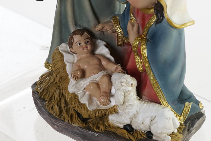 DKD Home Decor Nacimiento de Resina Verde