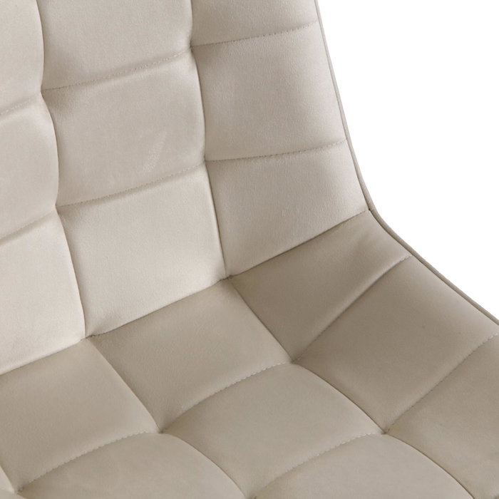 Versa Silla Rhodes Beige 55x82 cm Metal Terciopelo (4 Unidades)