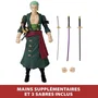 Bandai One Piece Figura Roronoa Zoro 17 cm Anime Heroes Coleccionable