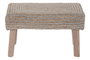 DKD Home Decor Reposapiés de Lana y Yute Trenzado a Mano