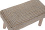 DKD Home Decor Reposapiés de Lana y Yute Trenzado a Mano