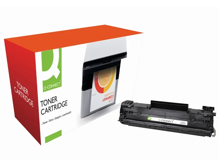 Q-Connect Toner Compatible CE278A Negro para HP LaserJet Pro P1566, P1606dn, M1536dnf, MFP M2100 - Certificado Nordic Swan