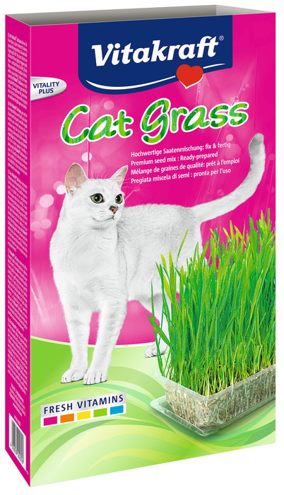Vitakraft Hierba Gatos Cat-Grass 120gr para Eliminar Bolas de Pelo Vitakraft Hierba Gatos Cat-Grass 120gr para Eliminar Bolas de Pelo
