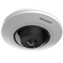 Hikvision Cámara IP Fisheye 5MP 1.05mm IR8 WDR 12V/PoE con Audio y Alarma