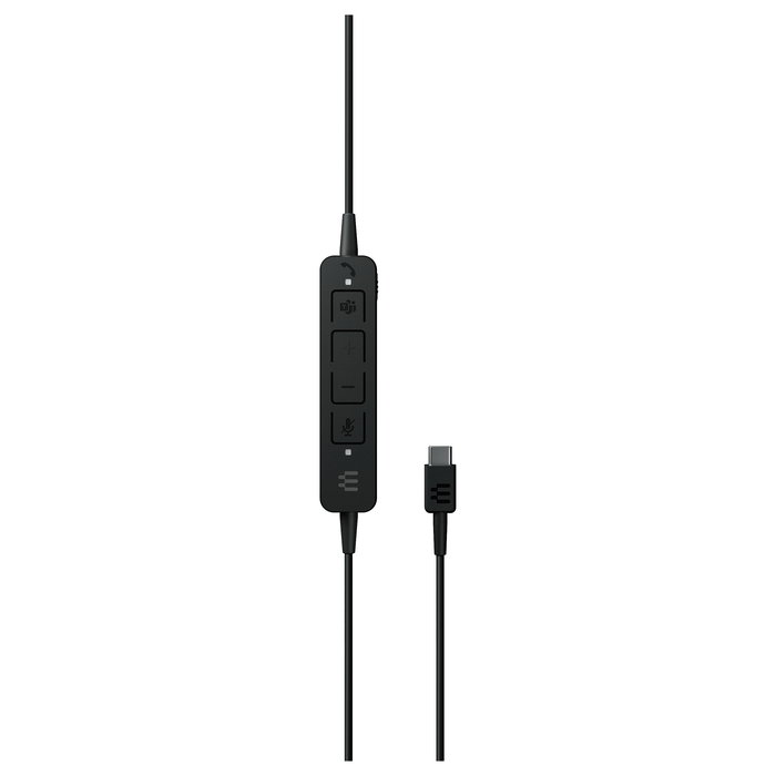 EPOS Auriculares Adapt 160T ANC con Micrófono Boom, Cancelación Activa de Ruido (ANC), USB-C, Supraaural, Diadema, Negro - Para Oficina/Centro de Llamadas