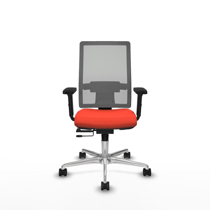PIQUERAS Y CRESPO Silla de oficina Horna con mecanismo Sincro/Traslack Naranja oscuro y Gris PIQUERAS Y CRESPO Silla de oficina Horna con mecanismo Sincro/Traslack Naranja oscuro y Gris