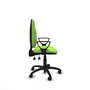Silla de oficina Algarra con mecanismo Asincro tapizada con Tela color Pistacho. Equipada con Base poliamida negra, Brazos fijos y Ruedas de nailon 50 mm