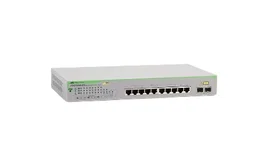 Allied Telesis GS950/10PS Conmutador Gestionado 8 Puertos Gigabit PoE+ (10/100/1000) + 2 Puertos Combo SFP, Rack/Sobremesa/Pared, 20Gbps