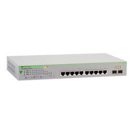 Allied Telesis GS950/10PS Switch WebSmart Gigabit 8x PoE+ 10/100/1000-T, 2x SFP, 20 Gbit/s, Gestionado, Alimentacion EU