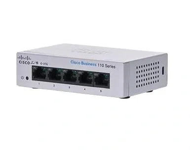 Cisco CBS110 Conmutador no administrado de 5 puertos Gigabit Ethernet