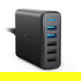 Anker PowerPort Speed 5 Cargador 5 Puertos USB-A 63W Negro