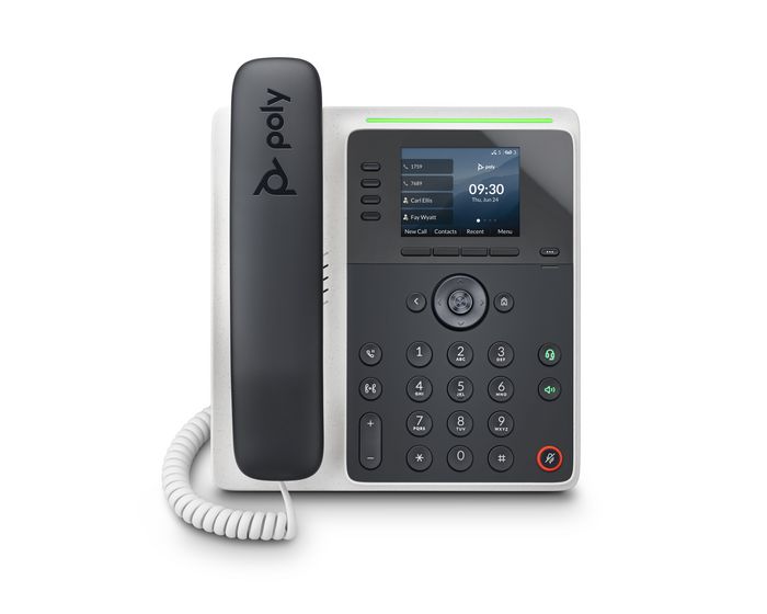 Poly Edge E220 Teléfono IP para escritorio con alimentación PoE y tecnología de reducción de ruido Poly Edge E220 Teléfono IP para escritorio con alimentación PoE y tecnología de reducción de ruido