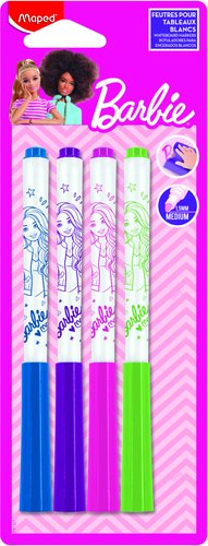 Maped Marcadores para Pizarra Barbie de 4 Unidades Maped Marcadores para Pizarra Barbie de 4 Unidades