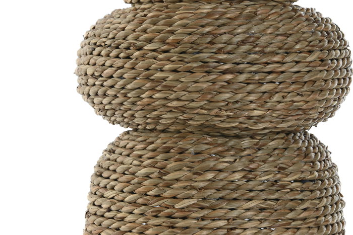 DKD Home Decor Jarrón de Fibra Natural 18x18x60 cm DKD Home Decor Jarrón de Fibra Natural 18x18x60 cm