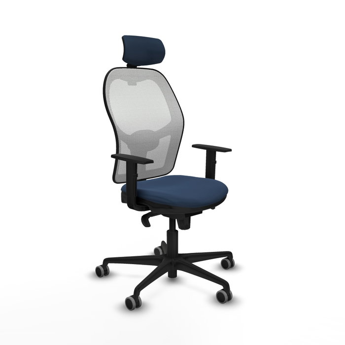 PIQUERAS Y CRESPO Silla de oficina Jorquera Azul marino y Blanco PIQUERAS Y CRESPO Silla de oficina Jorquera Azul marino y Blanco