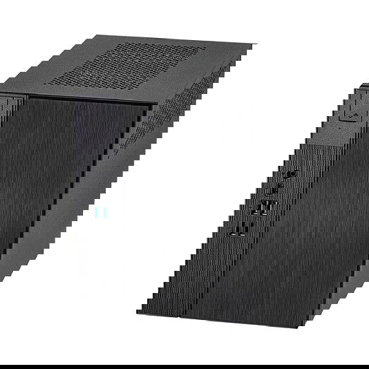 ASRock DeskMeet X300 Caja PC AMD AM4 SFF 8L con Fuente 500W, 4x SO-DIMM DDR4, 1x PCIe x16, 4x SATA, 1x M.2, para Ryzen 3/5 - Negro