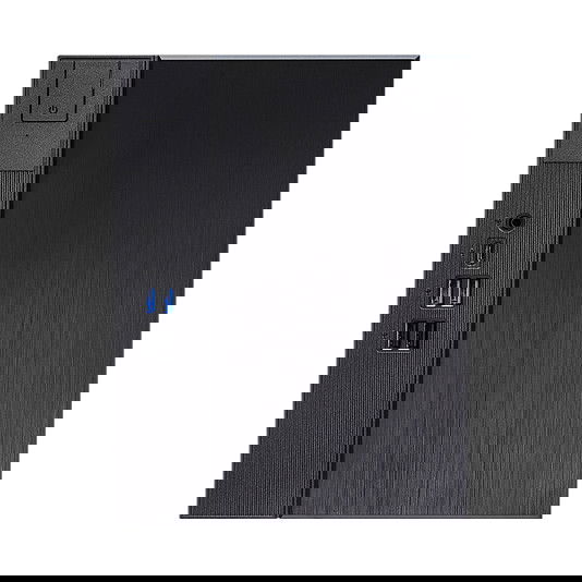 ASRock DeskMeet X300 Caja PC AMD AM4 SFF 8L con Fuente 500W, 4x SO-DIMM DDR4, 1x PCIe x16, 4x SATA, 1x M.2, para Ryzen 3/5 - Negro