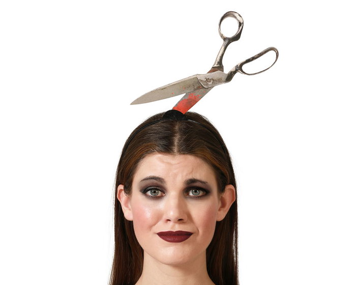 Diadema Con Tijeras Para Disfraz De Carnicero Halloween Terror Diadema Con Tijeras Para Disfraz De Carnicero Halloween Terror