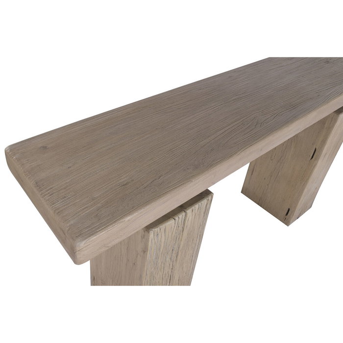 DKD Home Decor Consola de Olmo Macizo Natural 183x38x85 cm