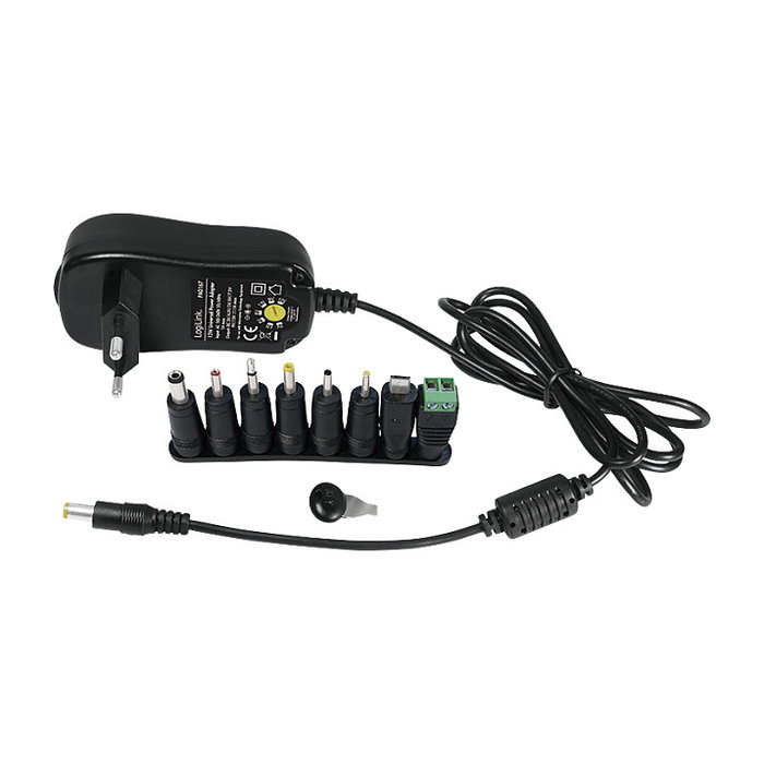 LogiLink Fuente de alimentación universal 3-12V, 12W