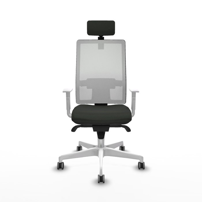 PIQUERAS Y CRESPO Silla de oficina Horna con mecanismo Sincro, Negro y Blanco PIQUERAS Y CRESPO Silla de oficina Horna con mecanismo Sincro, Negro y Blanco