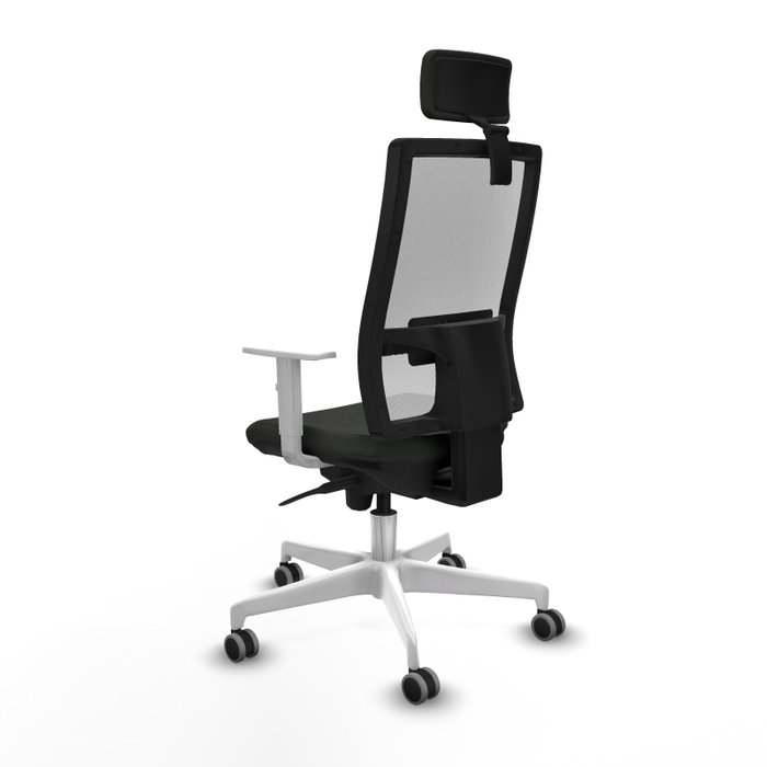 PIQUERAS Y CRESPO Silla de oficina Horna con mecanismo Sincro, Negro y Blanco PIQUERAS Y CRESPO Silla de oficina Horna con mecanismo Sincro, Negro y Blanco