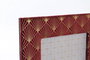 DKD Home Decor Marco de Fotos 15x20 cm Morado Rosa Poliester Madera (4 Unidades) 28x23x2 cm