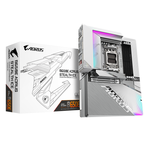 GIGABYTE B650E AORUS STEALTH ICE AM5 DDR5 Wi-Fi 7 Blanca GIGABYTE B650E AORUS STEALTH ICE AM5 DDR5 Wi-Fi 7 Blanca