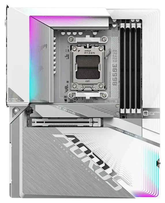 GIGABYTE B650E AORUS STEALTH ICE AM5 DDR5 Wi-Fi 7 Blanca GIGABYTE B650E AORUS STEALTH ICE AM5 DDR5 Wi-Fi 7 Blanca