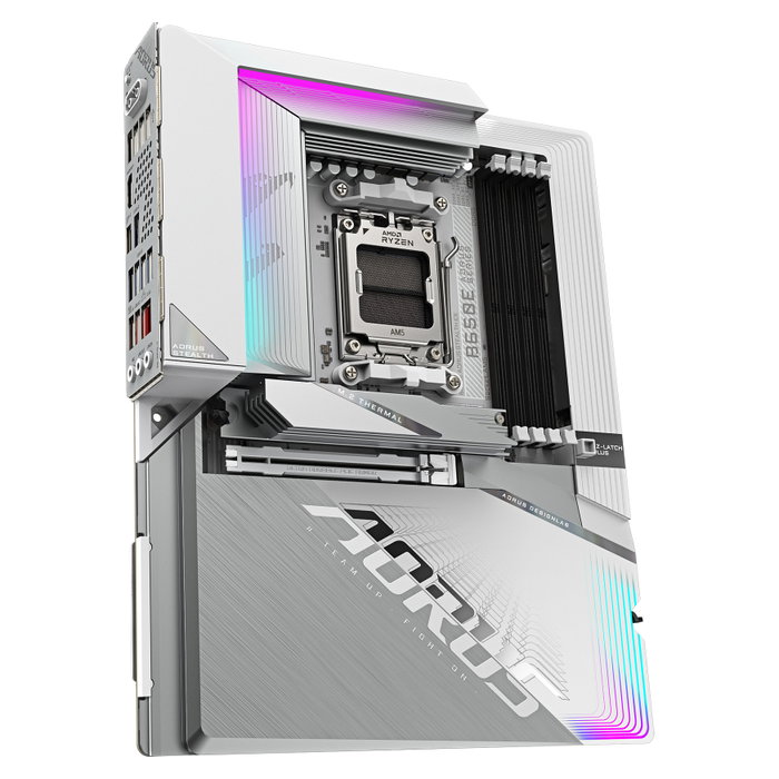 GIGABYTE B650E AORUS STEALTH ICE AM5 DDR5 Wi-Fi 7 Blanca GIGABYTE B650E AORUS STEALTH ICE AM5 DDR5 Wi-Fi 7 Blanca